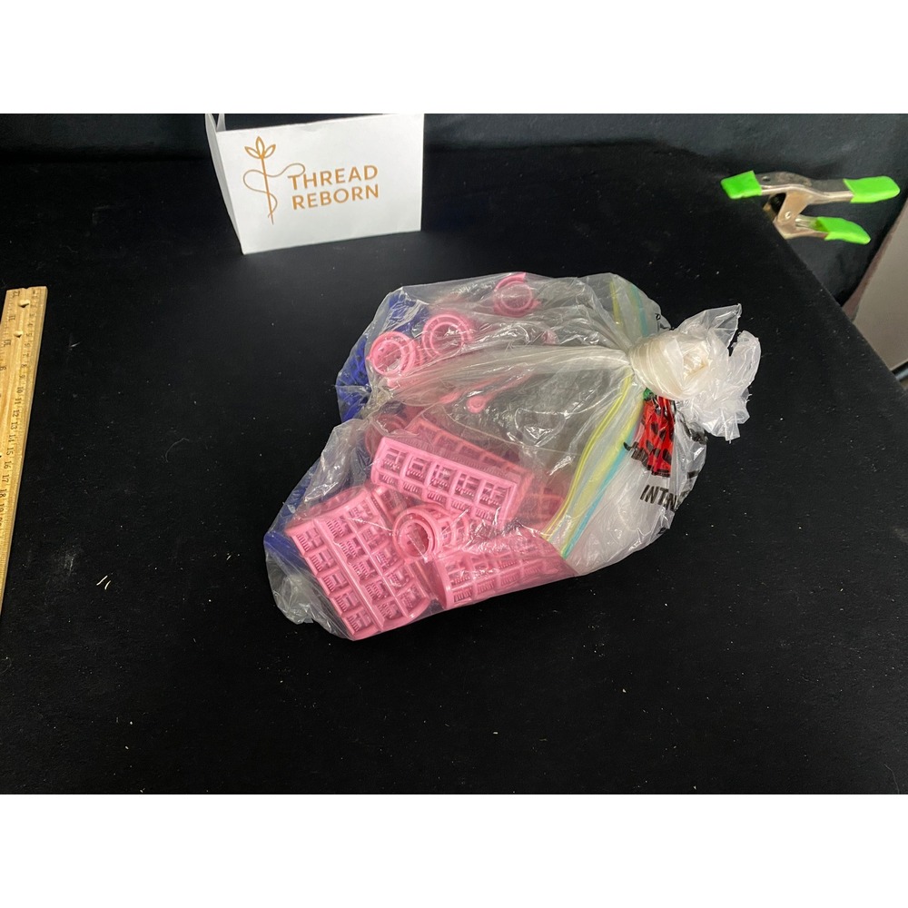 Vintage Pink Hair Rollers Curlers Styling Tools Hot‎ Rollers Bulk Lot Salon